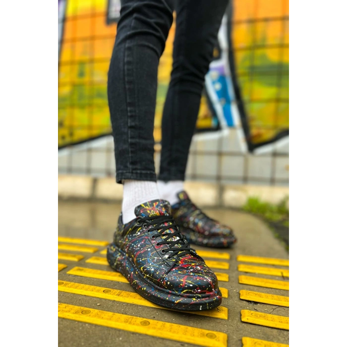CH254 - CST Pittura Erkek Ayakkabı 498 SARI / MAVI / KIRMIZI SPLUSH
