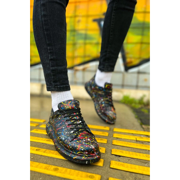 CH254 - CST Pittura Erkek Ayakkabı 498 SARI / MAVI / KIRMIZI SPLUSH