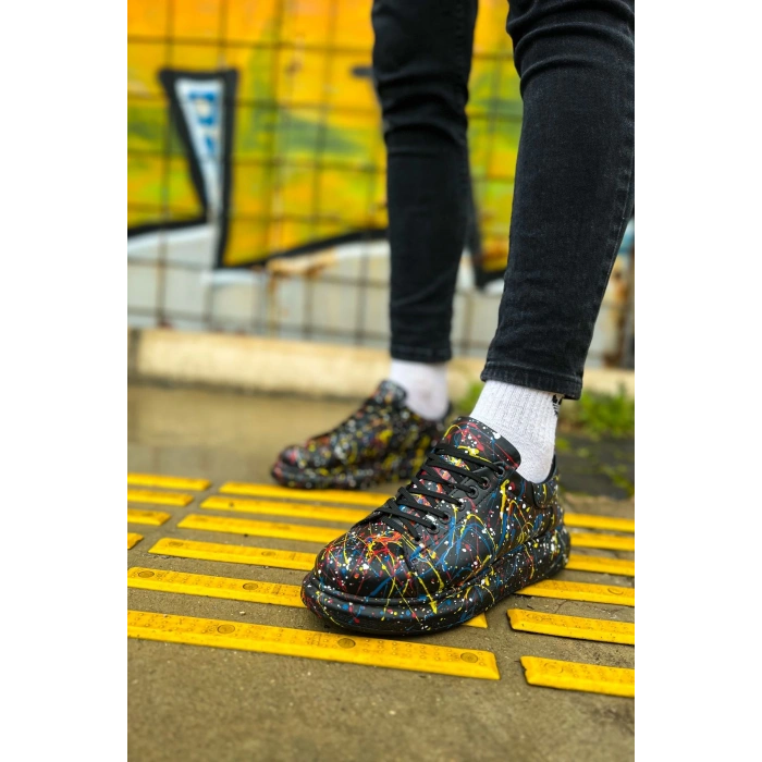 CH254 - CST Pittura Erkek Ayakkabı 498 SARI / MAVI / KIRMIZI SPLUSH