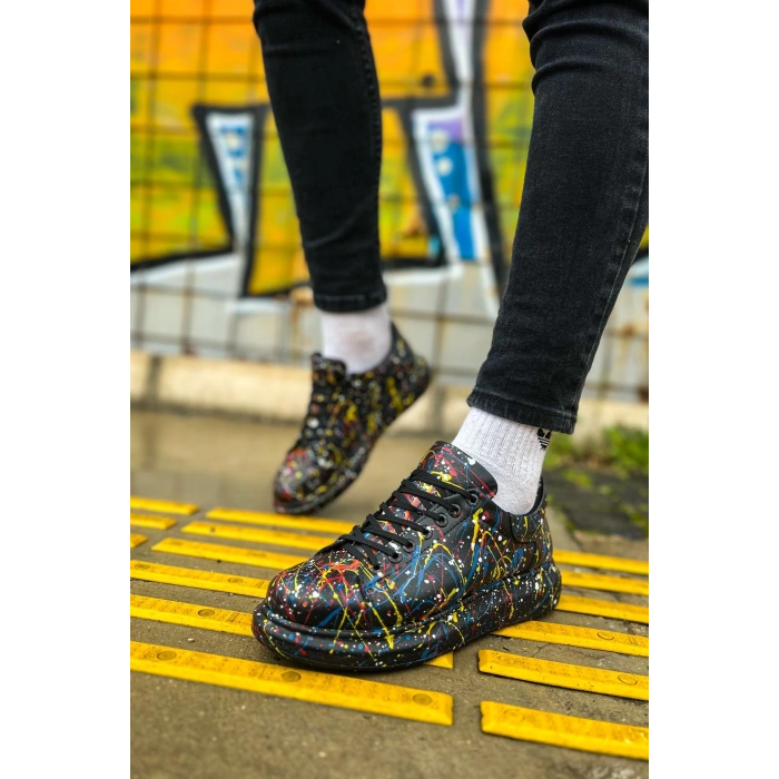 CH254 - CST Pittura Erkek Ayakkabı 498 SARI / MAVI / KIRMIZI SPLUSH