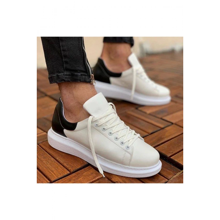 CH256 - CBT Estrella Erkek Ayakkabı BEYAZ/SIYAH