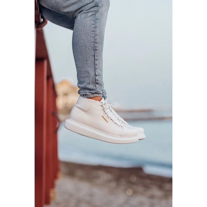 CH258 CBT Rome Mens Boots WHITE