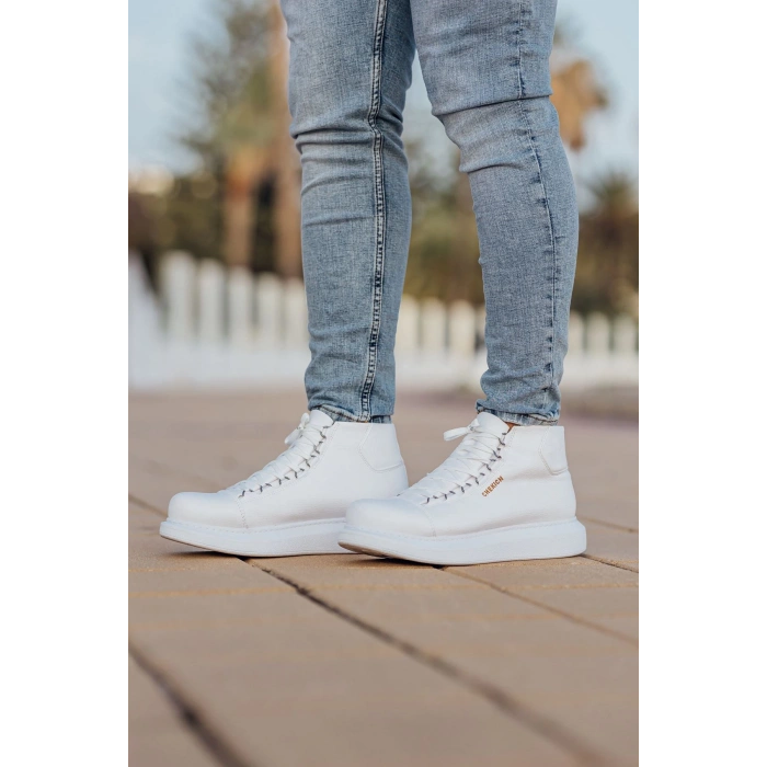 CH258 CBT Rome Mens Boots WHITE