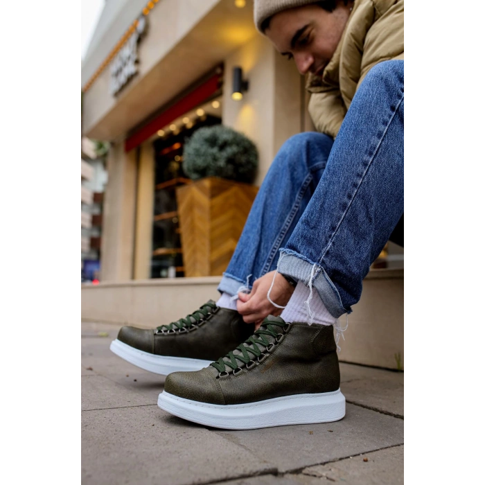 CH258 CBT Rome Mens Boots KHAKI