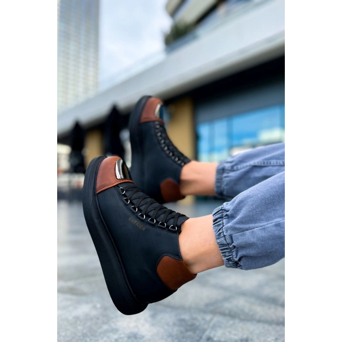 CH267 GST Roma Mirror Mens Boot BLACK/TAN