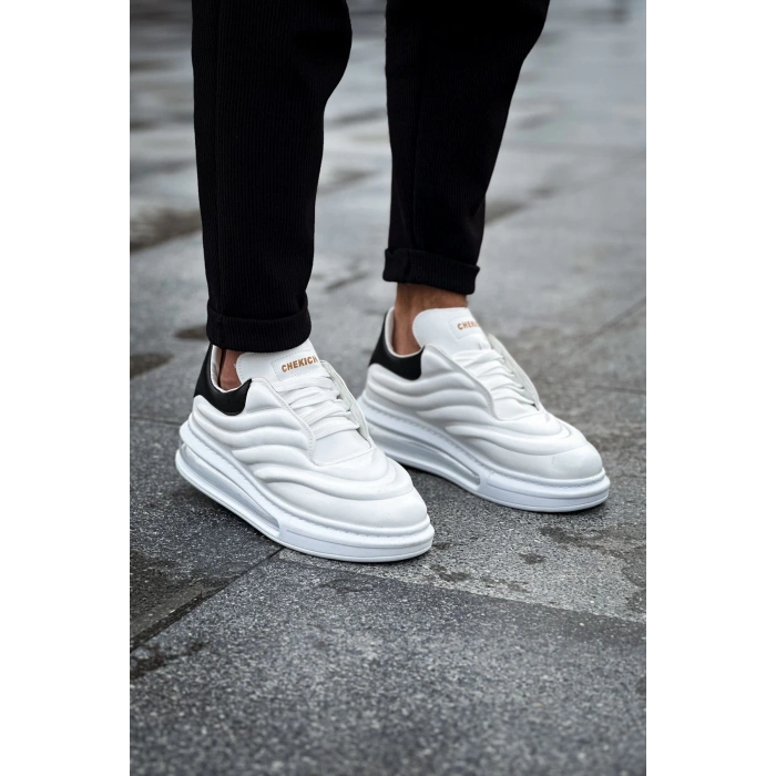 CH299 - GBT Sollıevo Erkek Ayakkabı BEYAZ/SIYAH