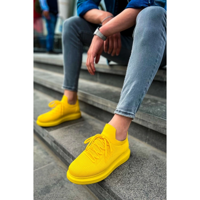 CH307 - RT Tricot Erkek Ayakkabı SARI