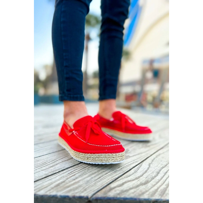 CH311 - Espadril Erkek Ayakkabı KIRMIZI