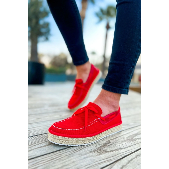 CH311 - Espadril Erkek Ayakkabı KIRMIZI