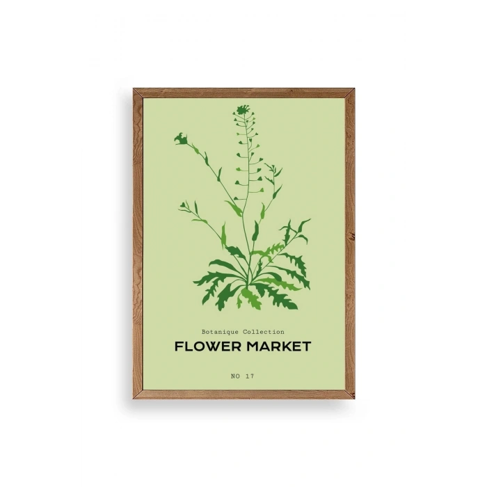 Çiçek Ahşap Çerçeveli Tablo 17 x 23