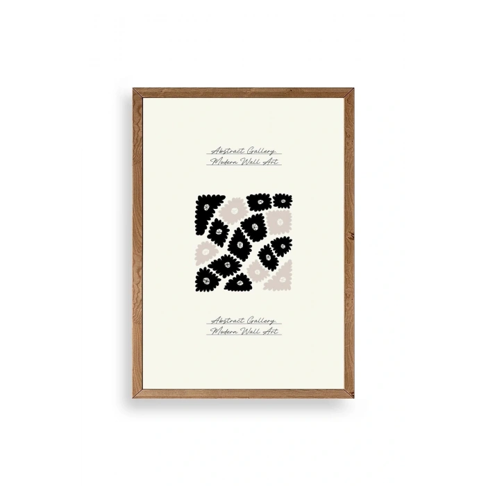 Çiçek Ahşap Çerçeveli Tablo 17 x 23