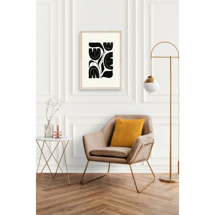 Çiçek Ahşap Çerçeveli Tablo 17 x 23