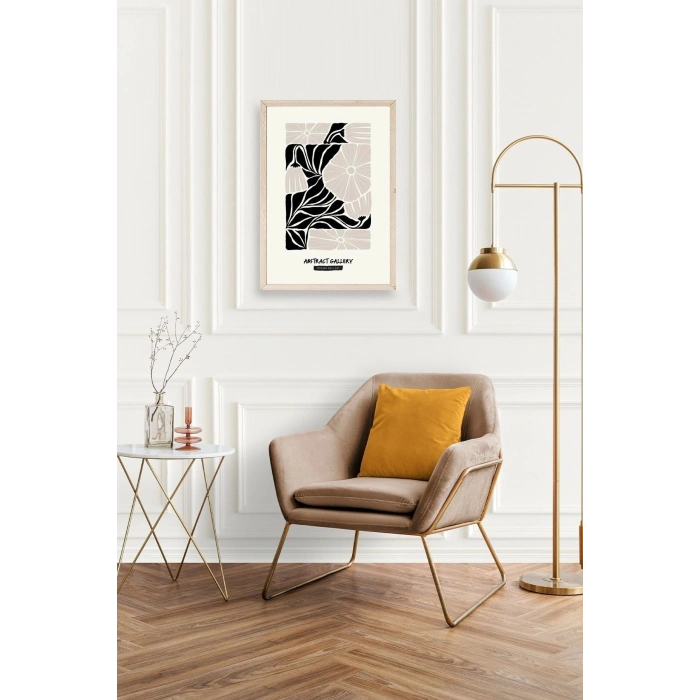 Çiçek Ahşap Çerçeveli Tablo 17 x 23