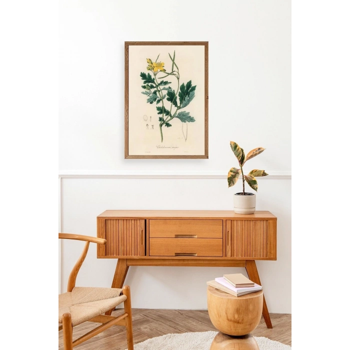 Çiçek Ahşap Çerçeveli Tablo 17 x 23