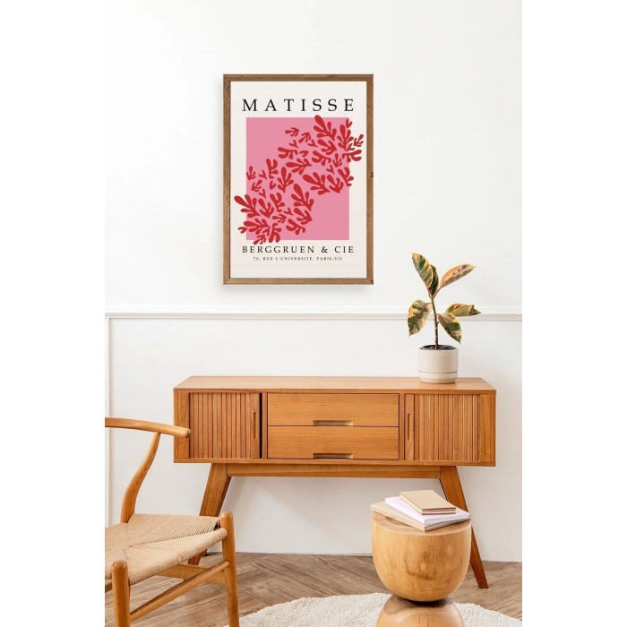 Çiçek Ahşap Çerçeveli Tablo 17 x 23