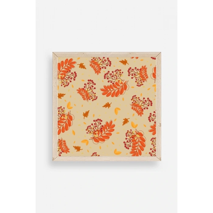 Çiçek Ahşap Çerçeveli Tablo 23 x 23