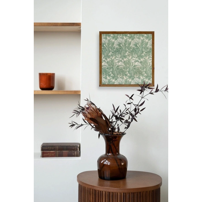 Çiçek Ahşap Çerçeveli Tablo 23 x 23