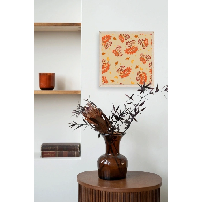 Çiçek Ahşap Çerçeveli Tablo 23 x 23