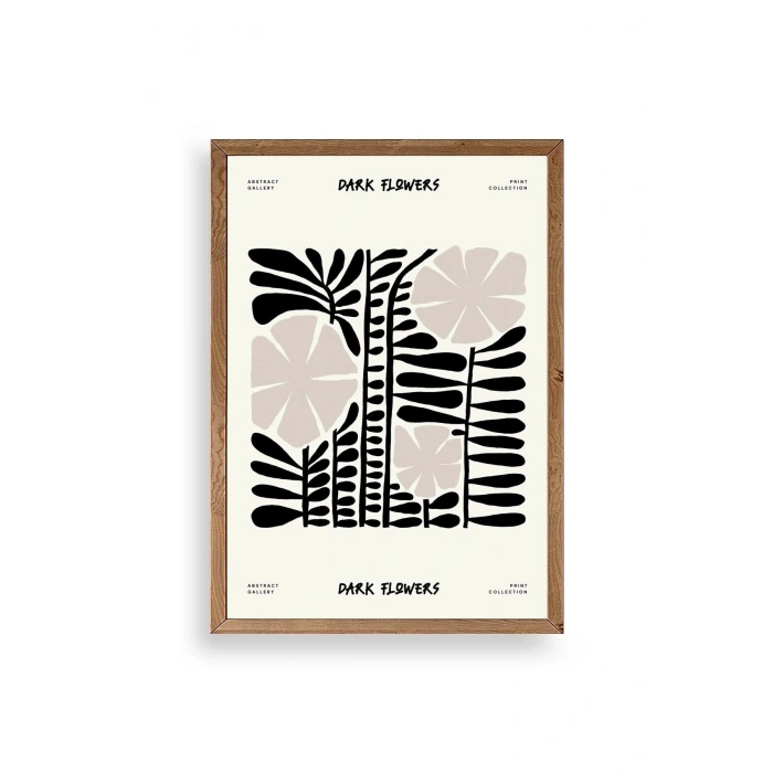 Çiçek Ahşap Çerçeveli Tablo 23 x 30