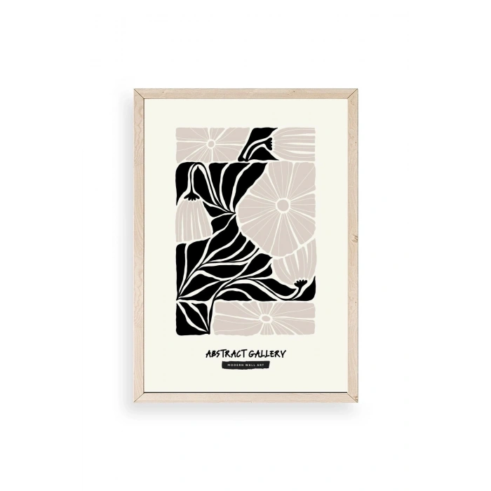 Çiçek Ahşap Çerçeveli Tablo 23 x 30