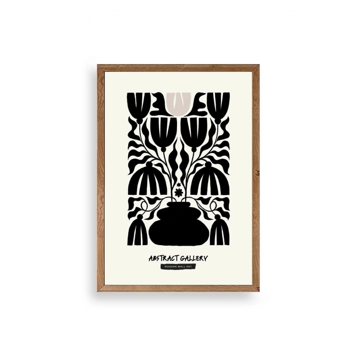 Çiçek Ahşap Çerçeveli Tablo 23 x 30