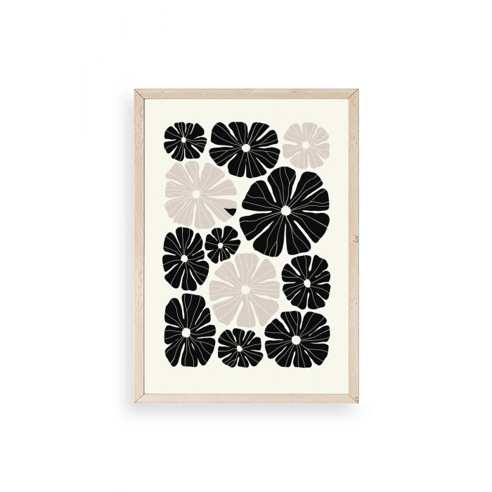 Çiçek Ahşap Çerçeveli Tablo 23 x 30