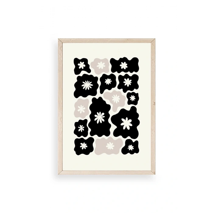 Çiçek Ahşap Çerçeveli Tablo 23 x 30