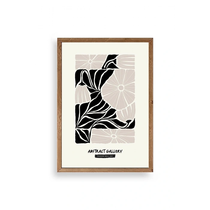 Çiçek Ahşap Çerçeveli Tablo 23 x 30