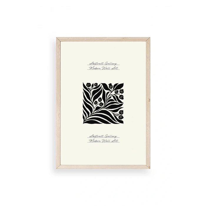 Çiçek Ahşap Çerçeveli Tablo 23 x 30