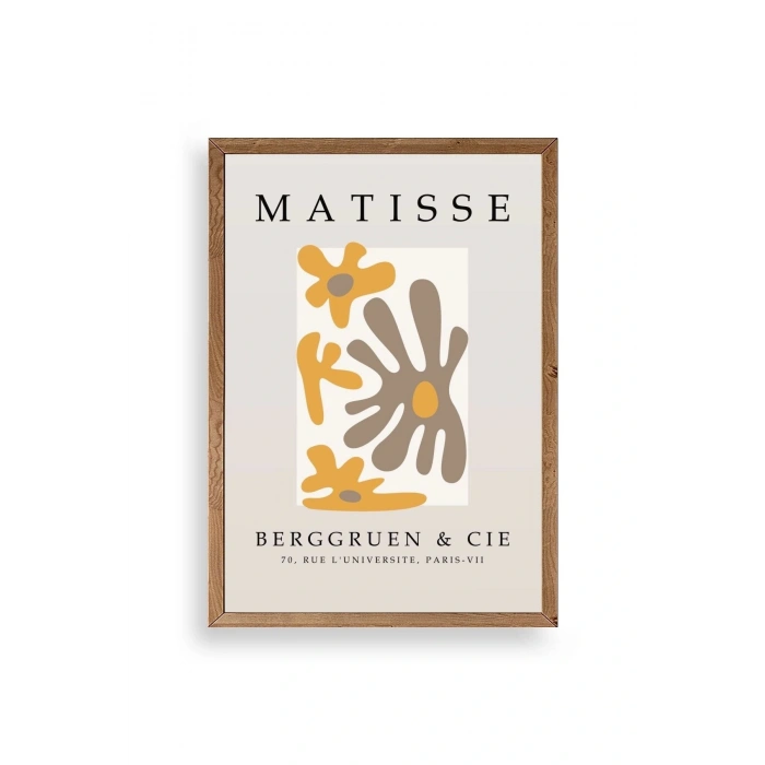 Çiçek Ahşap Çerçeveli Tablo 23 x 30