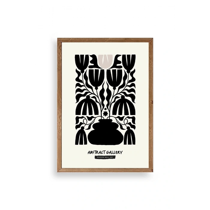 Çiçek Ahşap Çerçeveli Tablo 23 x 30