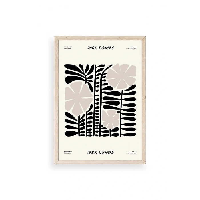 Çiçek Ahşap Çerçeveli Tablo 23 x 30