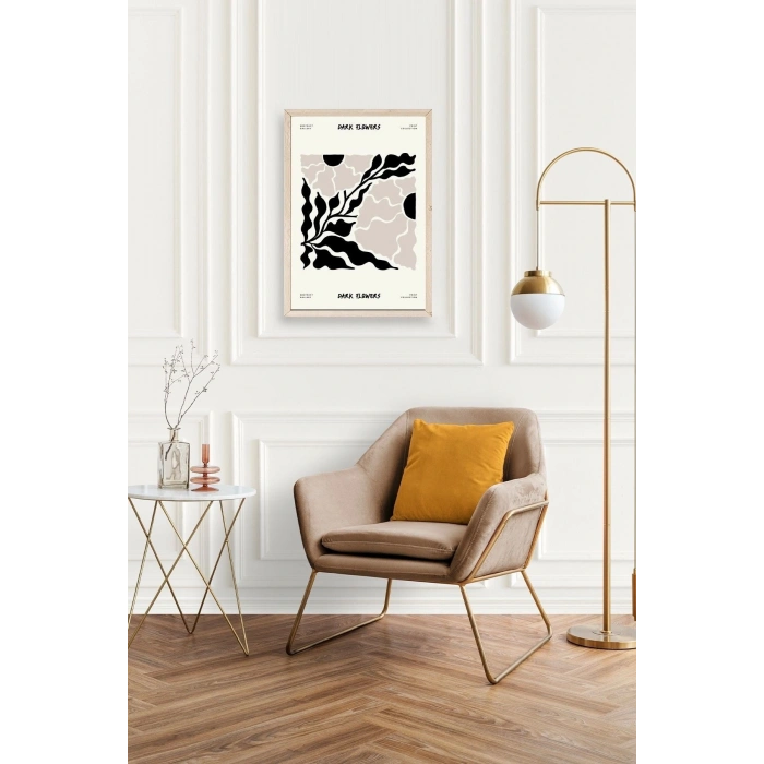 Çiçek Ahşap Çerçeveli Tablo 23 x 30