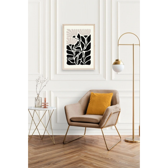 Çiçek Ahşap Çerçeveli Tablo 23 x 30