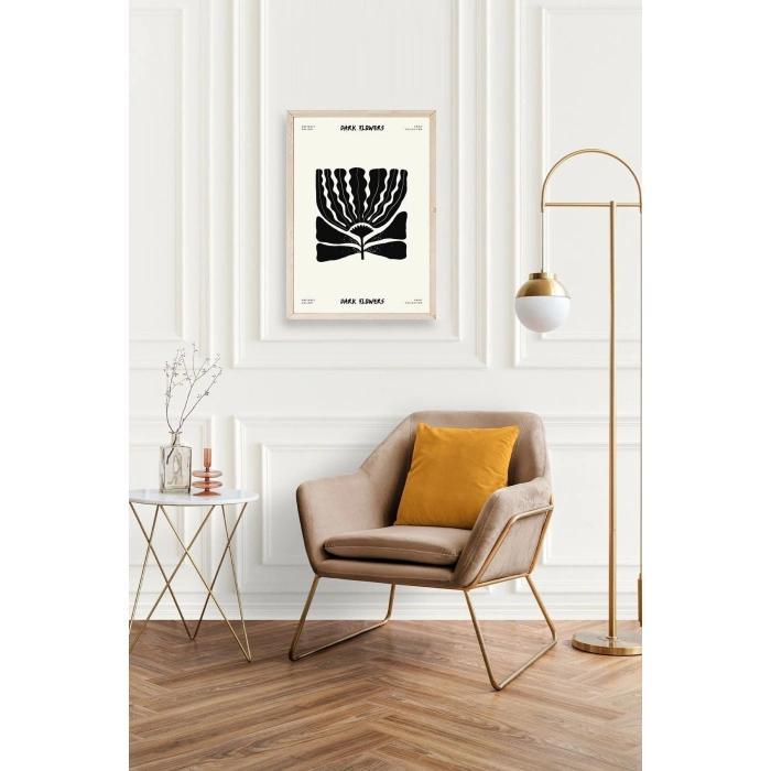 Çiçek Ahşap Çerçeveli Tablo 23 x 30