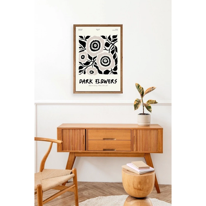 Çiçek Ahşap Çerçeveli Tablo 23 x 30