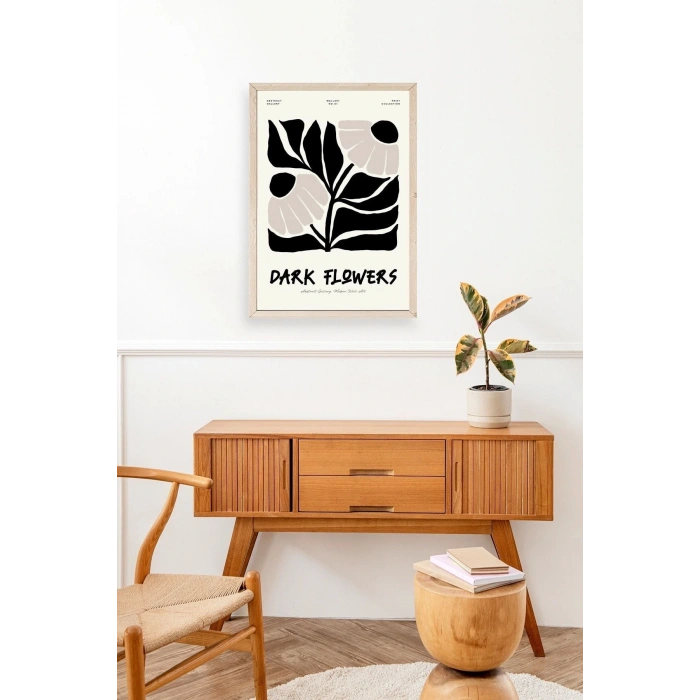 Çiçek Ahşap Çerçeveli Tablo 23 x 30