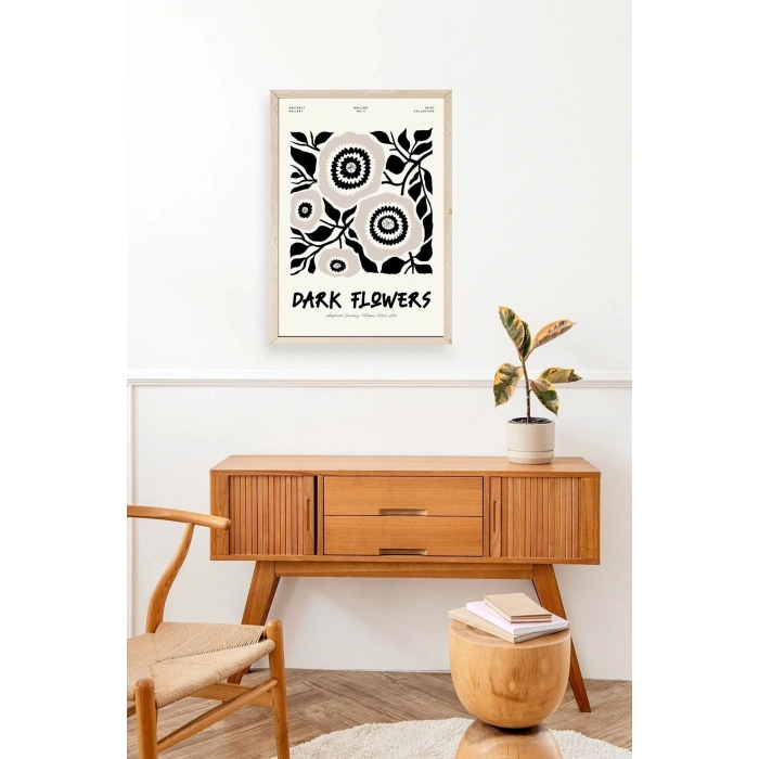 Çiçek Ahşap Çerçeveli Tablo 23 x 30