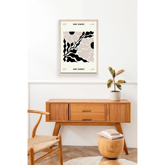 Çiçek Ahşap Çerçeveli Tablo 23 x 30