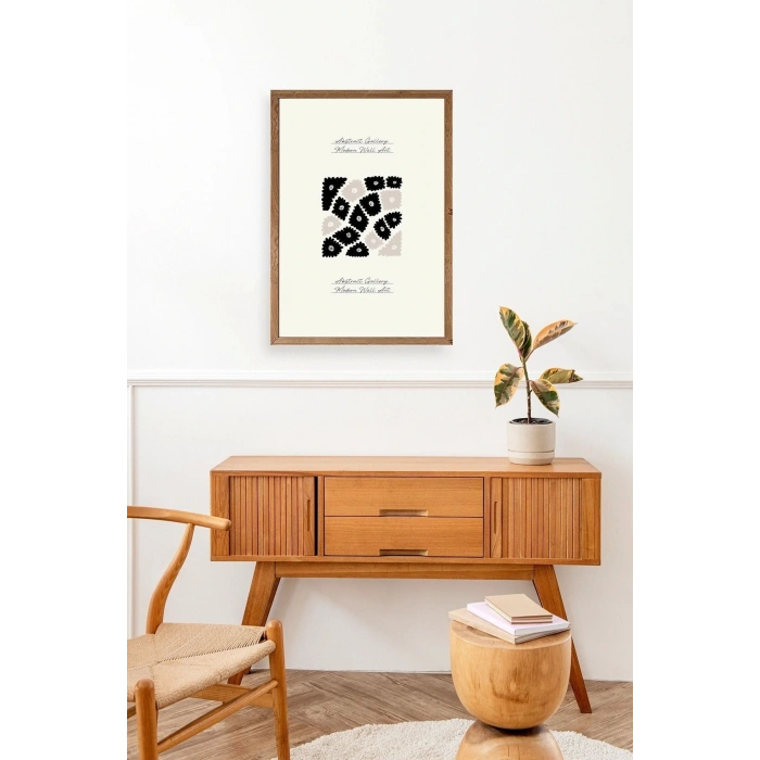 Çiçek Ahşap Çerçeveli Tablo 23 x 30