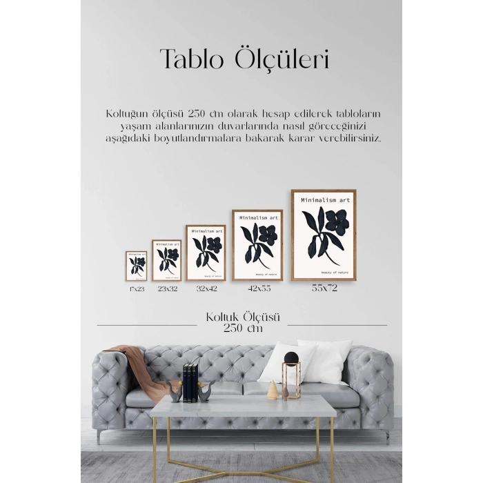 Çiçek Ahşap Çerçeveli Tablo 23 x 30