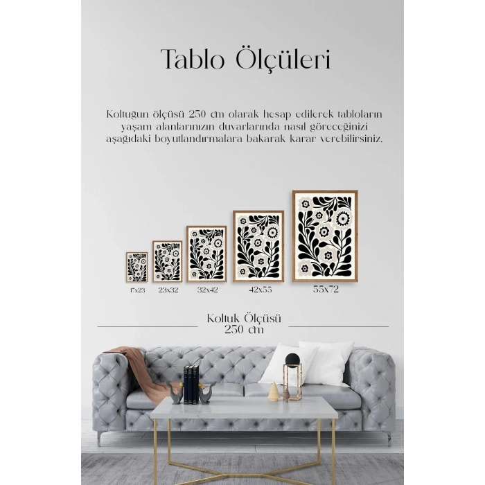 Çiçek Ahşap Çerçeveli Tablo 23 x 30