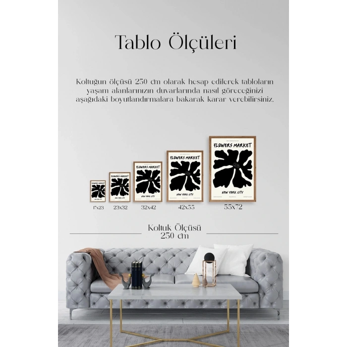 Çiçek Ahşap Çerçeveli Tablo 23 x 30