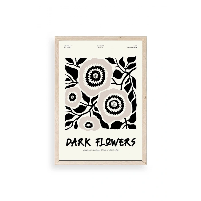 Çiçek Ahşap Çerçeveli Tablo 30 x 42