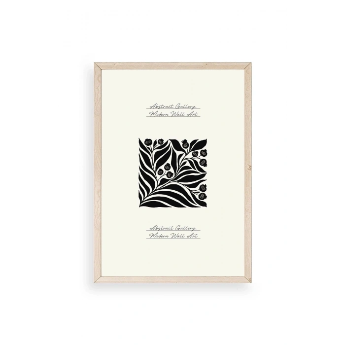 Çiçek Ahşap Çerçeveli Tablo 30 x 42