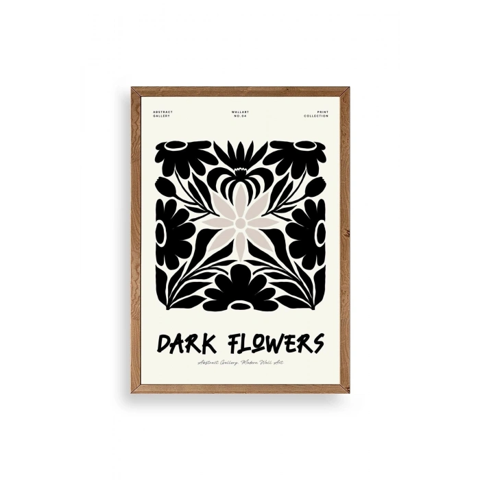 Çiçek Ahşap Çerçeveli Tablo 30 x 42