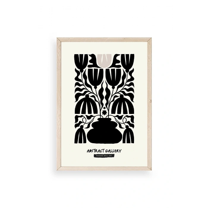 Çiçek Ahşap Çerçeveli Tablo 30 x 42