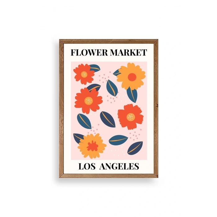 Çiçek Ahşap Çerçeveli Tablo 30 x 42