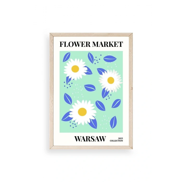 Çiçek Ahşap Çerçeveli Tablo 30 x 42