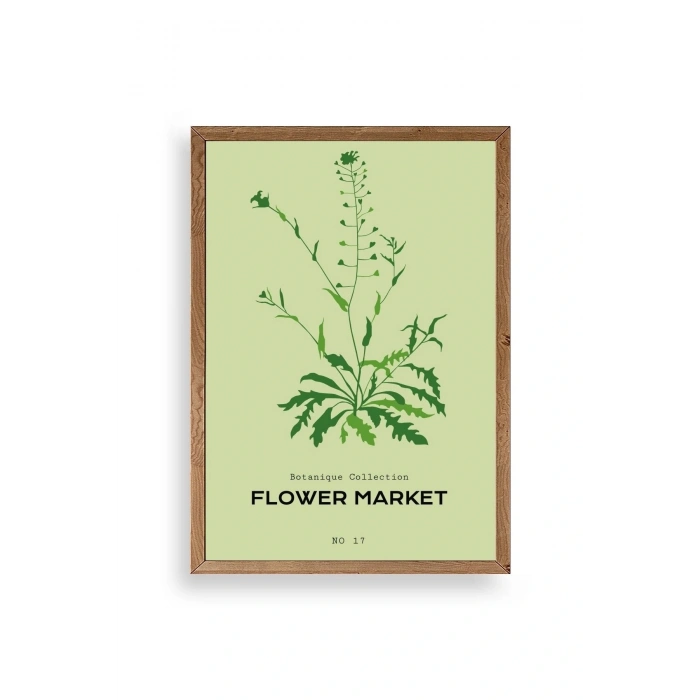 Çiçek Ahşap Çerçeveli Tablo 30 x 42